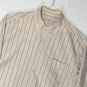 Brooks Brothers Mens Striped Short Sleeve Button Down Shirt Size M‎